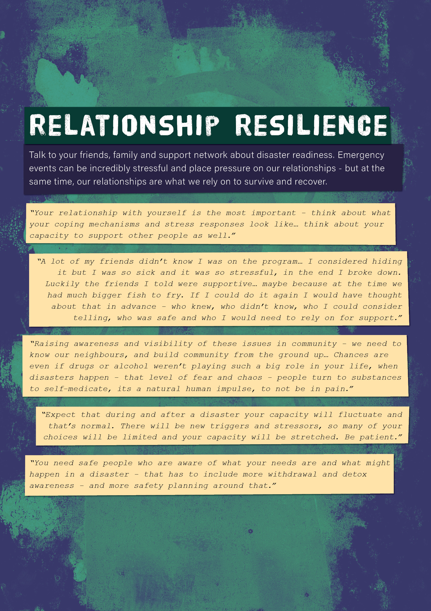 Relationship Resilience