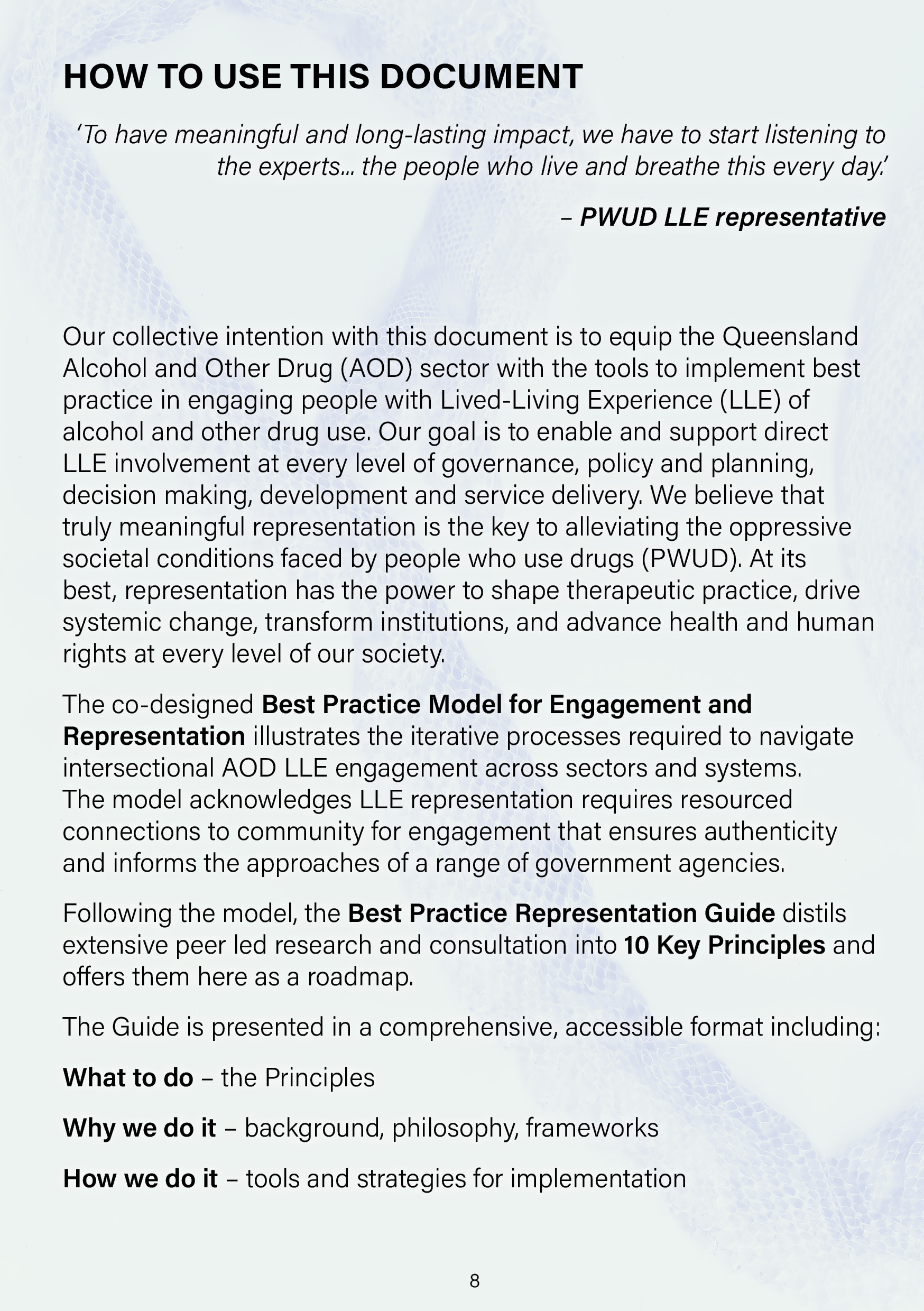 How to Use This Document